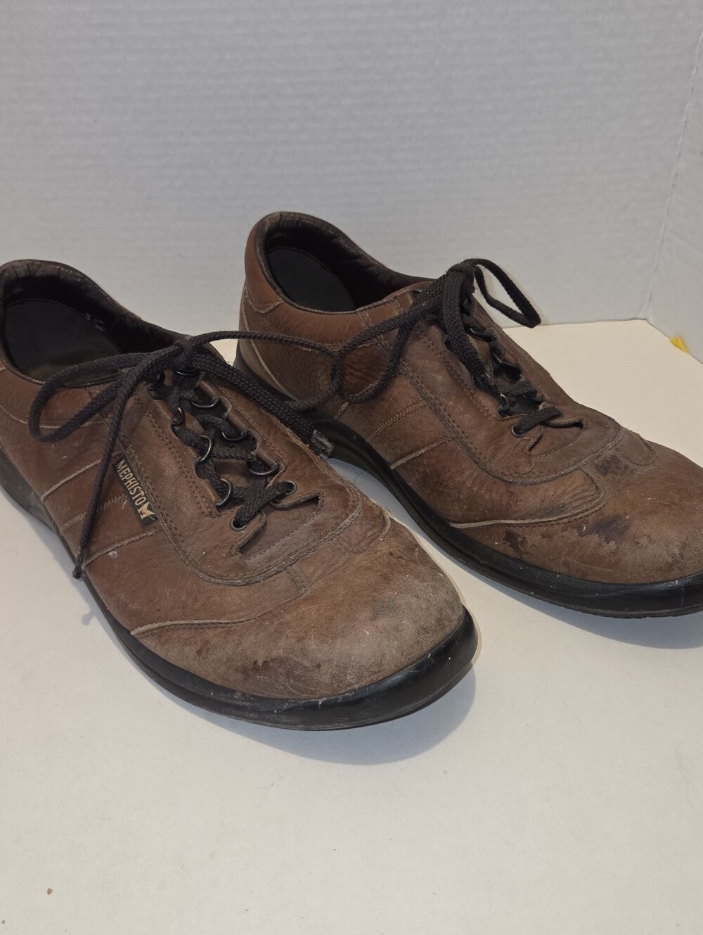 Mephisto Hike Perf Leather Shoes Men 11.5 Brown Lace Up Leather